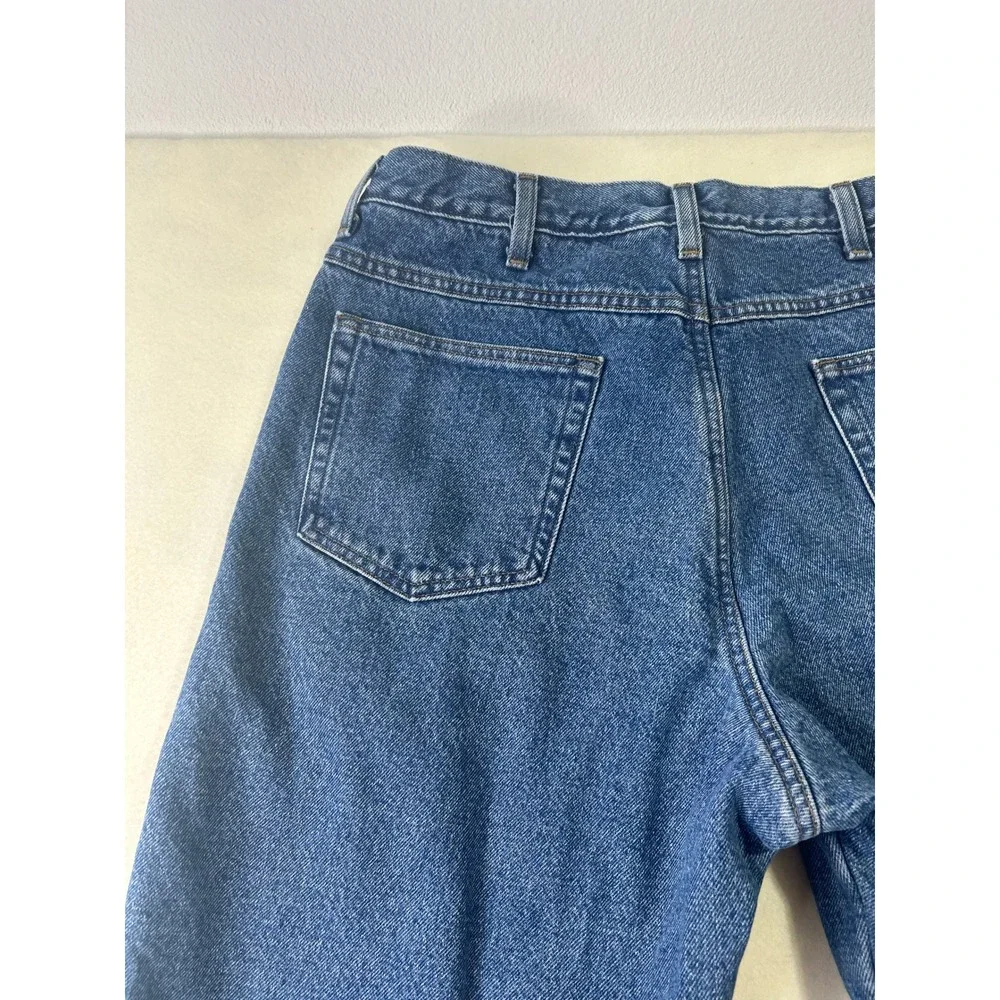 LL Bean Mens Classic Fit Denim Jeans Blue Medium Wash Straight Leg 37x29